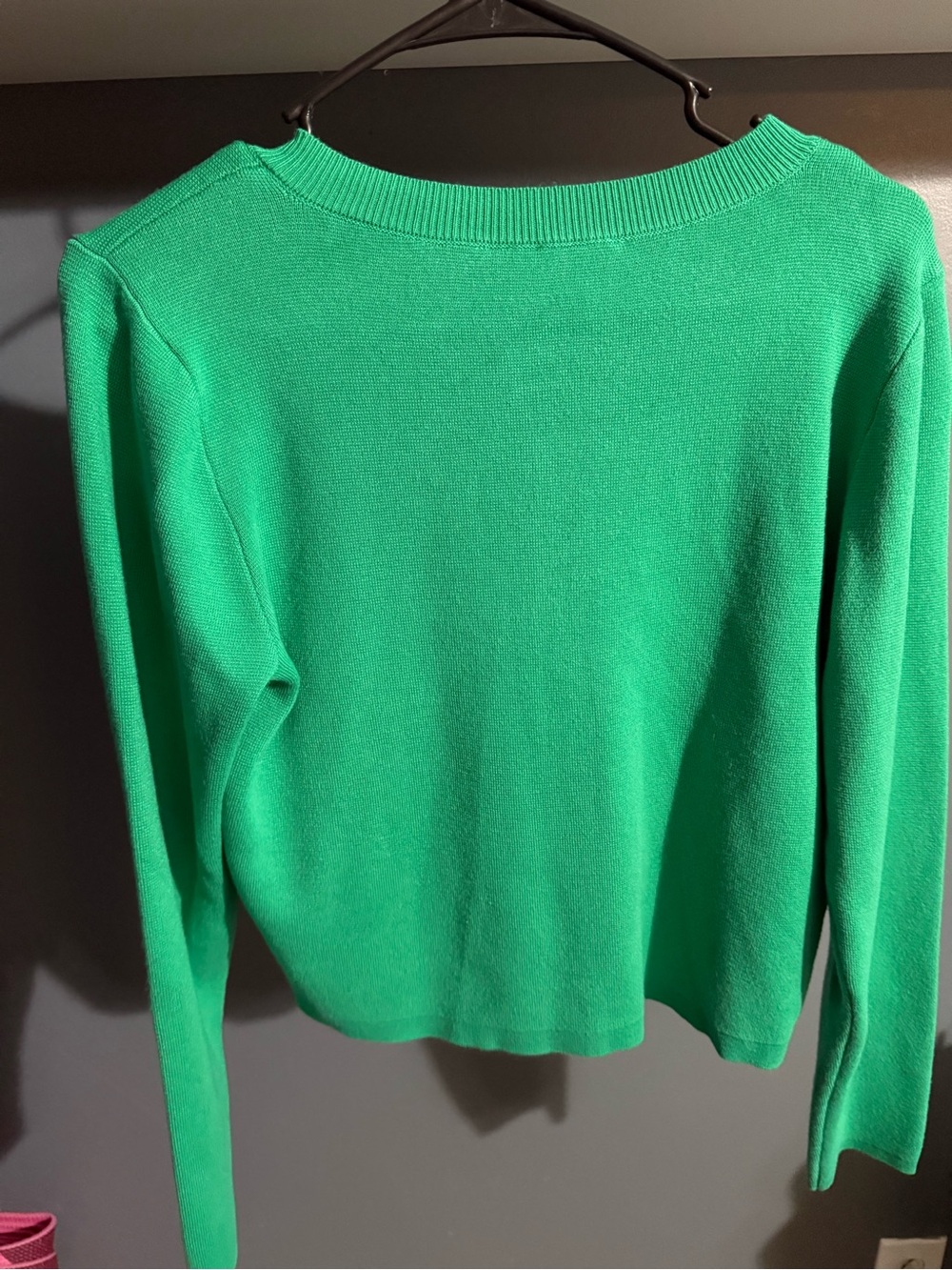 Cyrus Kelly Green Button-Front Knit Cardigan - Picture 3 of 5